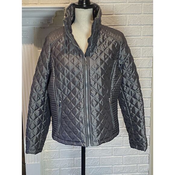 Marc New York Gray Quilted Jacket Size Large - Picture 1 of 5